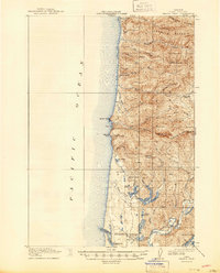 Heceta Head 1920 topographic map thumbnail