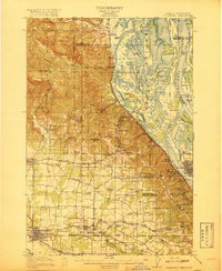 Hillsboro 1918 topographic map thumbnail