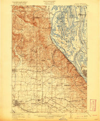 Hillsboro 1918 topographic map thumbnail