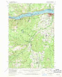 Hood River 1957 topographic map thumbnail