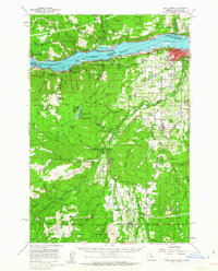 Hood River 1957 topographic map thumbnail