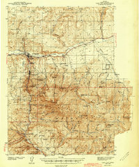 John Day 1943 topographic map preview