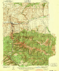 John Day 1943 topographic map preview