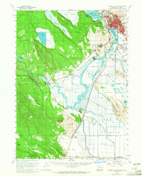 Klamath Falls 1957 topographic map thumbnail
