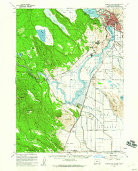 Klamath Falls 1957 topographic map thumbnail