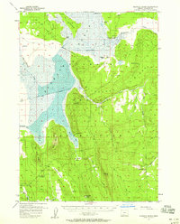 Klamath Marsh 1957 topographic map thumbnail
