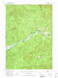 Leaburg 1951 topographic map thumbnail