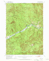 Leaburg 1951 topographic map preview