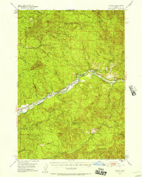 Leaburg 1951 topographic map thumbnail