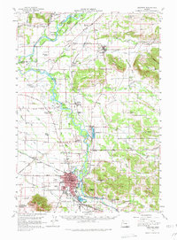 Lebanon 1957 topographic map thumbnail