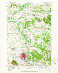Lebanon 1957 topographic map thumbnail