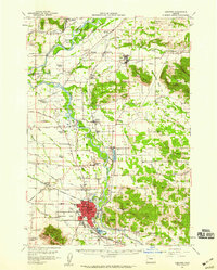 Lebanon 1957 topographic map thumbnail