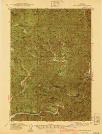Mapleton 1940 topographic map thumbnail