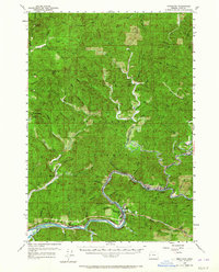 Mapleton 1957 topographic map thumbnail