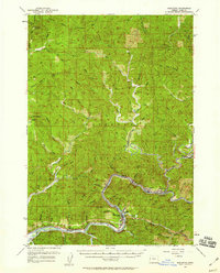 Mapleton 1957 topographic map thumbnail