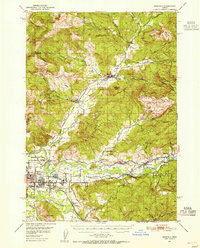 Marcola 1950 topographic map preview