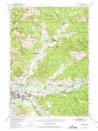 Marcola 1950 topographic map preview