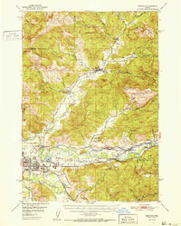Marcola 1952 topographic map thumbnail