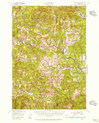 Marys Peak 1939 topographic map thumbnail