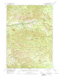 Mc Kenzie Bridge 1955 topographic map thumbnail