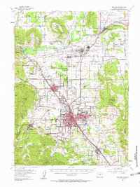 Medford 1954 topographic map thumbnail