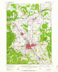 Medford 1954 topographic map thumbnail