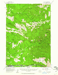 Mill City 1955 topographic map thumbnail
