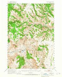 Monument 1951 topographic map preview