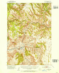 Monument 1951 topographic map preview