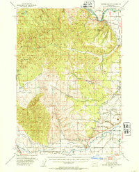 Moores Hollow 1951 topographic map thumbnail