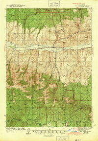 Mount Vernon 1943 topographic map preview