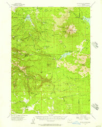 Mt. Mc Loughlin 1955 topographic map thumbnail
