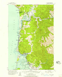 Nehalem 1955 topographic map thumbnail