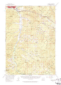 Oakridge 1956 topographic map preview