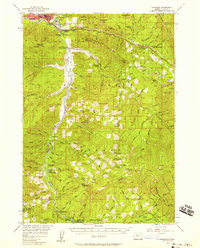 Oakridge 1956 topographic map preview