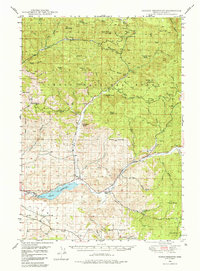 Ochoco Reservoir 1950 topographic map thumbnail