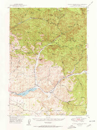 Ochoco Reservoir 1950 topographic map thumbnail
