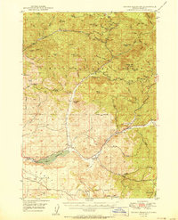 Ochoco Reservoir 1950 topographic map thumbnail