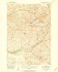 Ochoco Reservoir 1950 topographic map thumbnail