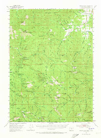 Oregon Caves 1954 topographic map thumbnail