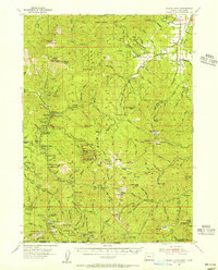 Oregon Caves 1954 topographic map thumbnail