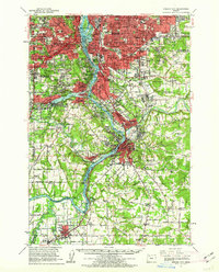 Oregon City 1961 topographic map thumbnail