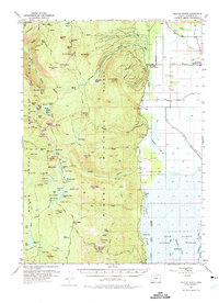 Pelican Butte 1955 topographic map thumbnail