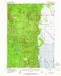 Pelican Butte 1955 topographic map thumbnail