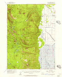 Pelican Butte 1955 topographic map thumbnail
