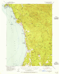 Port Orford 1954 topographic map thumbnail
