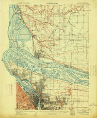 Portland 1905 topographic map thumbnail