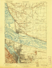 Portland 1905 topographic map preview
