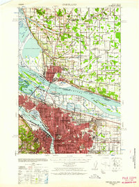 Portland 1940 topographic map thumbnail