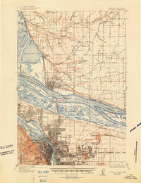 Portland 1905 topographic map thumbnail